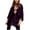 Purple, variant on Lovskoo Women's Long Sleeve Boyfriend Shirt Velvet Button Down Blouse Solid Color Oversized Basic Tunic Tops with Pockets Brown