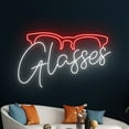 thumbnail image 2 of Handmadetneonsign Glasses Neon Sign, Eyewear Neon Light, Eyeglasses Led Sign, Glasses Fashion Light, 2 of 5