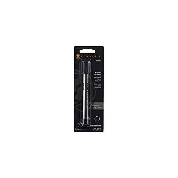 Cross Refills for Ballpoint Pens, Medium, Black Ink, 4/Pack (85132)