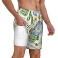 thumbnail image 3 of Balery Vintage Utensils Mens Swim Trunks Swim Shorts for Men Quick Dry Inseam Beach Shorts with Compression Liner Pocket-Small, 3 of 9