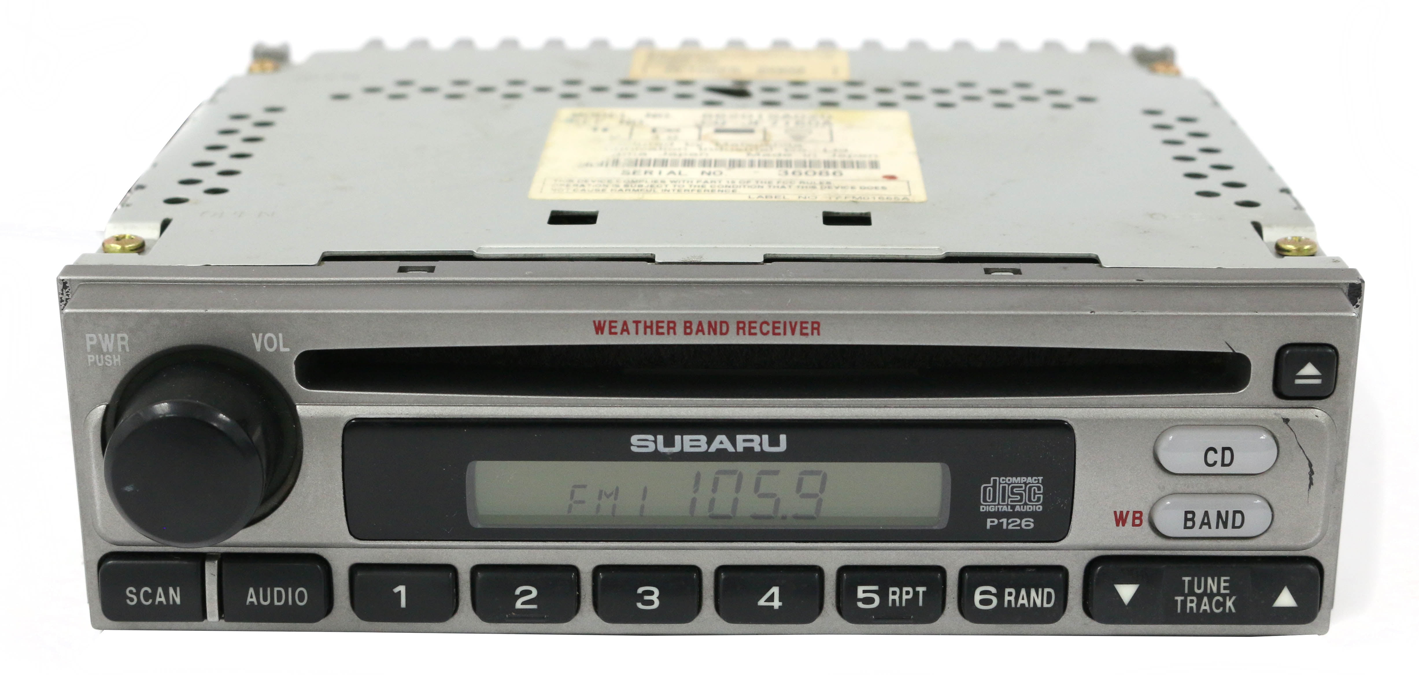20032006 OEM Subaru Forester Radio AM FM CD 86201SA020