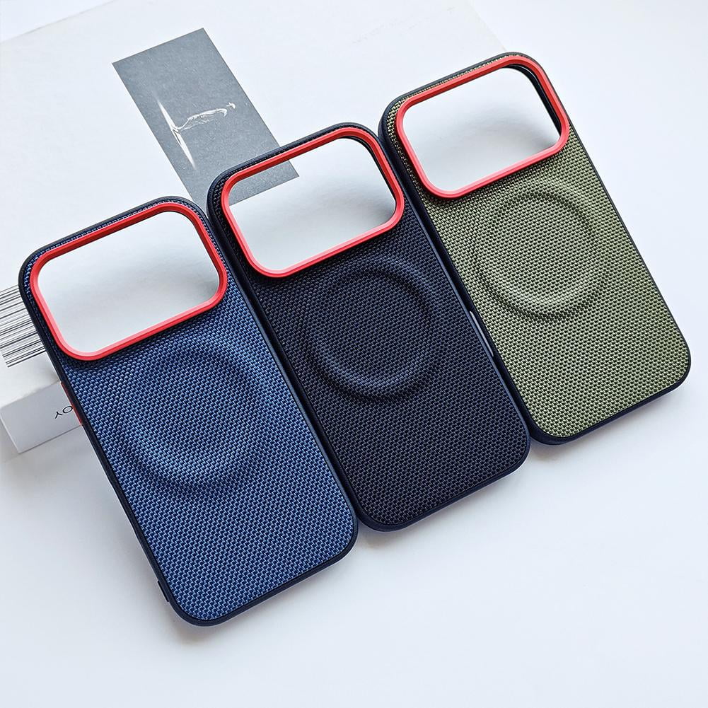 Case for iPhone 17 Pro/Pro Max, Tech Woven Fabric Shockproof Cover