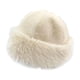 thumbnail image 4 of Sombrero cosaco para mujer, sombrero de cubo, sombrero de felpa de invierno para viajes, esquí, camping, al aire libre. Beige, 4 of 8