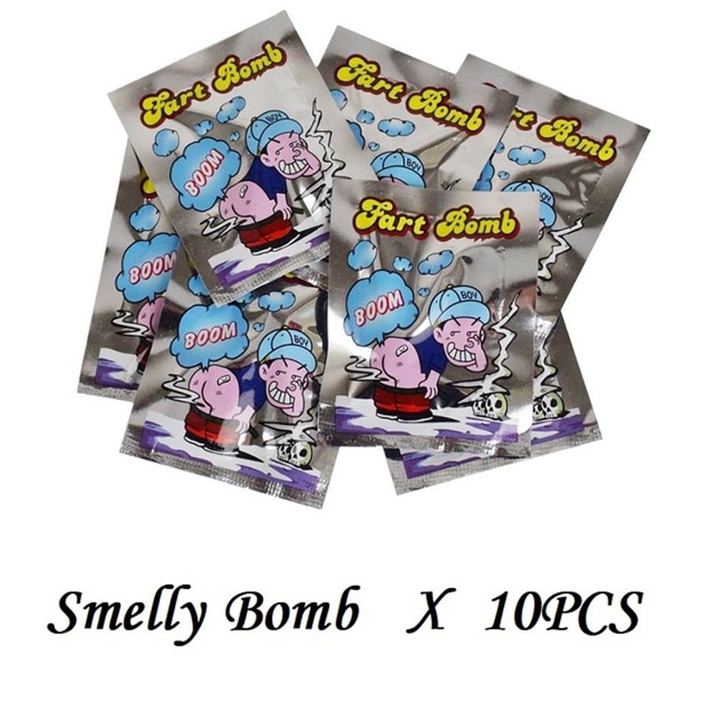 TINYSOME 10 PCS Funny Smelly Fart Stink Bomb Smelly Bag Fart for  Kids&Adults Trick Toy