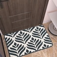 thumbnail image 1 of Alfombras de baño, alfombras para sala de estar, alfombra antideslizante absorbente de agua con estampado de hojas, alfombra antideslizante para puerta, alfombra suave y ligera para baño, alfombras de, 1 of 6