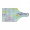 thumbnail image 1 of Abstract Cutting Board, Geometrical Vibrant Rainbow Themed Pastel Colored Rhombus Pattern Hipster Style, Tempered Glass Cutting and Serving Board, Wine Bottle Shape, Multicolor, by Ambesonne, 1 of 1