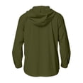 thumbnail image 6 of Men's Solid Color Sun Protection Quick Dry Hooded Shirt, Breathable Long Sleeve Snap Button Down Outdoor Work Shirt Tops with Double Pockets Army Green, 6 of 7