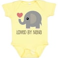 thumbnail image 3 of Inktastic Loved by Nana Grandchild Elephant Boys or Girls Baby Bodysuit, 3 of 5