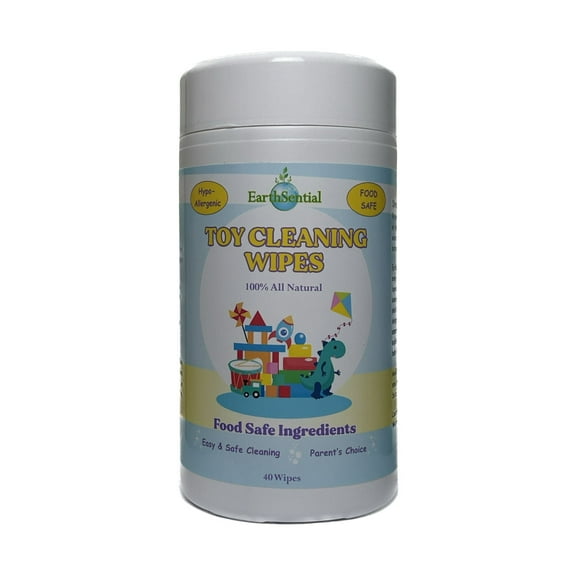 Toy Cleaning Wipes All Natural and Food Safe Ingredients 40 Wipes