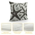 thumbnail image 4 of Qinduosi Set of Throw Pillow Covers Beach Ocean Black Starfish Decorative Pillow Cases Home Decor Standard Square Inches Summer White Pillowcases White, 4 of 5