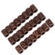 thumbnail image 5 of 24 Uds. Cuentas de pelo de cobre antiguas, cuentas de tubo trenzado de Metal con agujero grande Vintage para joyería DIY, decoración del cabello, 5 of 8
