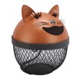thumbnail image 1 of Hucha De Metal, Diseño De Malla, Hucha De Gato De Metal, A Prueba De Herrumbre, Linda Para Decoración Del Hogar, 1 of 7