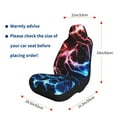 thumbnail image 5 of Sikiie Red And Blue Lightning Car Seat Covers 2PCs Front Car Seat Covers Universal fit for Most Cars SUVs and Trucks-2 PCS, 5 of 9