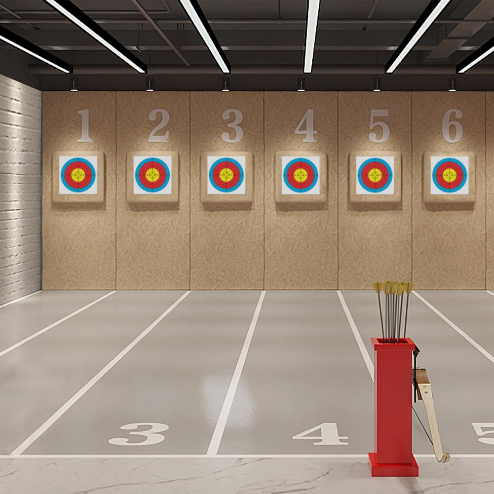 Qtmnekly Archery Targets Paper, 50Pcs Bow and -Targets for Hunting Backyard, Archery Target Practice Accessories 5 Rings