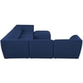thumbnail image 6 of Meridian Furniture Miramar Navy Durable Linen Textured Modular Sectional, 6 of 14