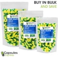 thumbnail image 2 of XPRS Nutra Size 0 Empty Capsules - 500 Count Colored Empty Gelatin Capsules - Capsules Express Empty Pill Capsules - DIY Supplement Capsule - Color Gel Caps Pills (Green and Yellow), 2 of 7