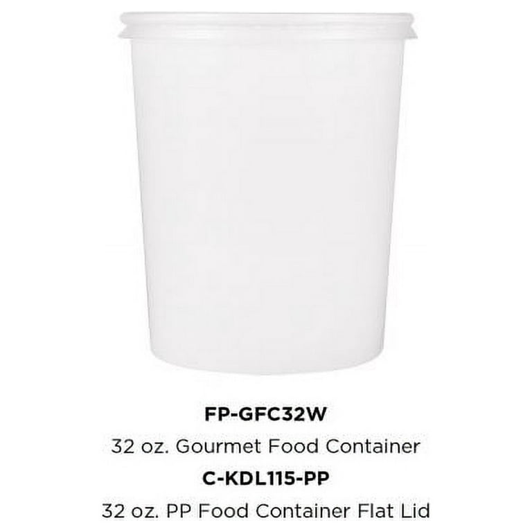 To Go Soup Containers 10/12oz Gourmet Food Cup - White (96mm