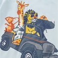 thumbnail image 4 of Tiijoy Boys Summer Casual Outfits Animal Graphic Short Sleeve T-Shirt Shorts Set, Sizes 3-4, 4 of 6