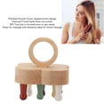 thumbnail image 3 of Scalp Massager, Beech Wood Stone Massage Tool, Portable Detangling Comb with Polished Teeth for Spa and Home Use, 3 of 7