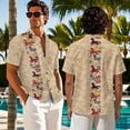 thumbnail image 7 of Psesaysky Couples Matching Outfit Tribal Running Horse Print Mens Short Sleeve Shirts or Womens Sleeveless Tank Sundress His and Her Date Outfit Elegant Clothes for Couples, 7 of 7