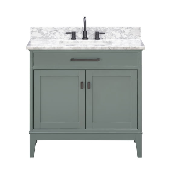 Avanity MADISON-VS37-SG-C Madison 36" Free Standing Single Basin Vanity Set - Smoke Green