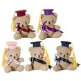 thumbnail image 3 of Bottone Stuffed Bear in Graduation Hat Bachelors Graduation Hat Commencements Graduation Bear Toy, 3 of 8