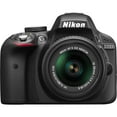 thumbnail image 5 of Nikon D3300 24.2 Megapixel Digital SLR Camera with Lens, 18 mm, 55 mm, Dark Gray, 5 of 9