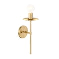 thumbnail image 6 of Fleur 6 in. 1-Light Brushed Gold Modern Wall Sconce, 6 of 9