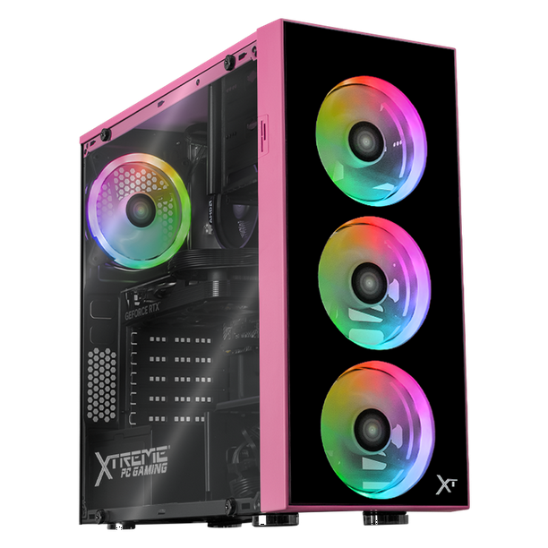 PC Gamer con IA Xtreme PC Gaming NVIDIA GeForce RTX 5060 AMD Ryzen 5 5500 16GB SSD 500GB WIFI Pink gaming 1080p, estudios y multitarea