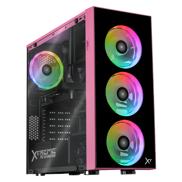 PC Gamer con IA Xtreme PC Gaming NVIDIA GeForce RTX 5060 AMD Ryzen 5 5500 16GB SSD 500GB WIFI Pink gaming 1080p, estudios y multitarea