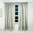 thumbnail image 2 of Designart 'Abstract Retro Drops VII' Mid-Century Modern Curtain Panel, 2 of 5