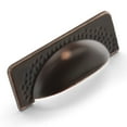 thumbnail image 3 of Hickory Hardware P2174-WOA 96mm Craftsman Windover Antique Cabinet Cup Pull, 3 of 7