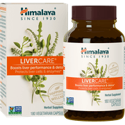 Himalaya LiverCare Supplement, Liver Cleanse and Detox, Vegan, 180 Capsules