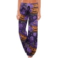 thumbnail image 2 of Halloween Pajamas Women Halloweens Yoga Pajamas Comfy Stretch Drawstring Pajamas Sleepwear Matching Pajamas Halloween Christmas Gifts, 2 of 7