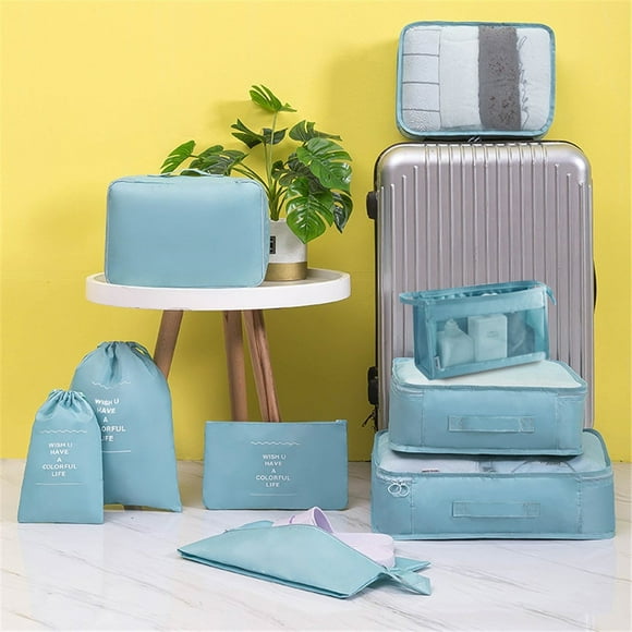 Flash Deals WIZUTIZ Travel Luggage Organizers Waterproof Shoe Storage Bag Convenient Packing Pouches blue