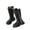 Black, variant on Toddler Kids Fleece Lined Riding Boots Winter Warm Boys Girls Mid Calf Combat Boots with Side Zipper Black,36