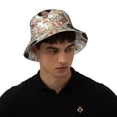 thumbnail image 4 of Kll Groovy Disco Bucket Hat for Women Men Packable Travel Beach Sun Hat Outdoor Rave Accessories Reflective Fisherman Cap, 4 of 6