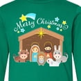 thumbnail image 4 of Inktastic Merry Christmas Cute Nativity Scene Long Sleeve Youth T-Shirt, 4 of 5