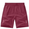 thumbnail image 7 of Hurxie Men's 5" Running Shorts Quick Dry Athletic Workout Gym Shorts with Pockets Wine,M, 7 of 7