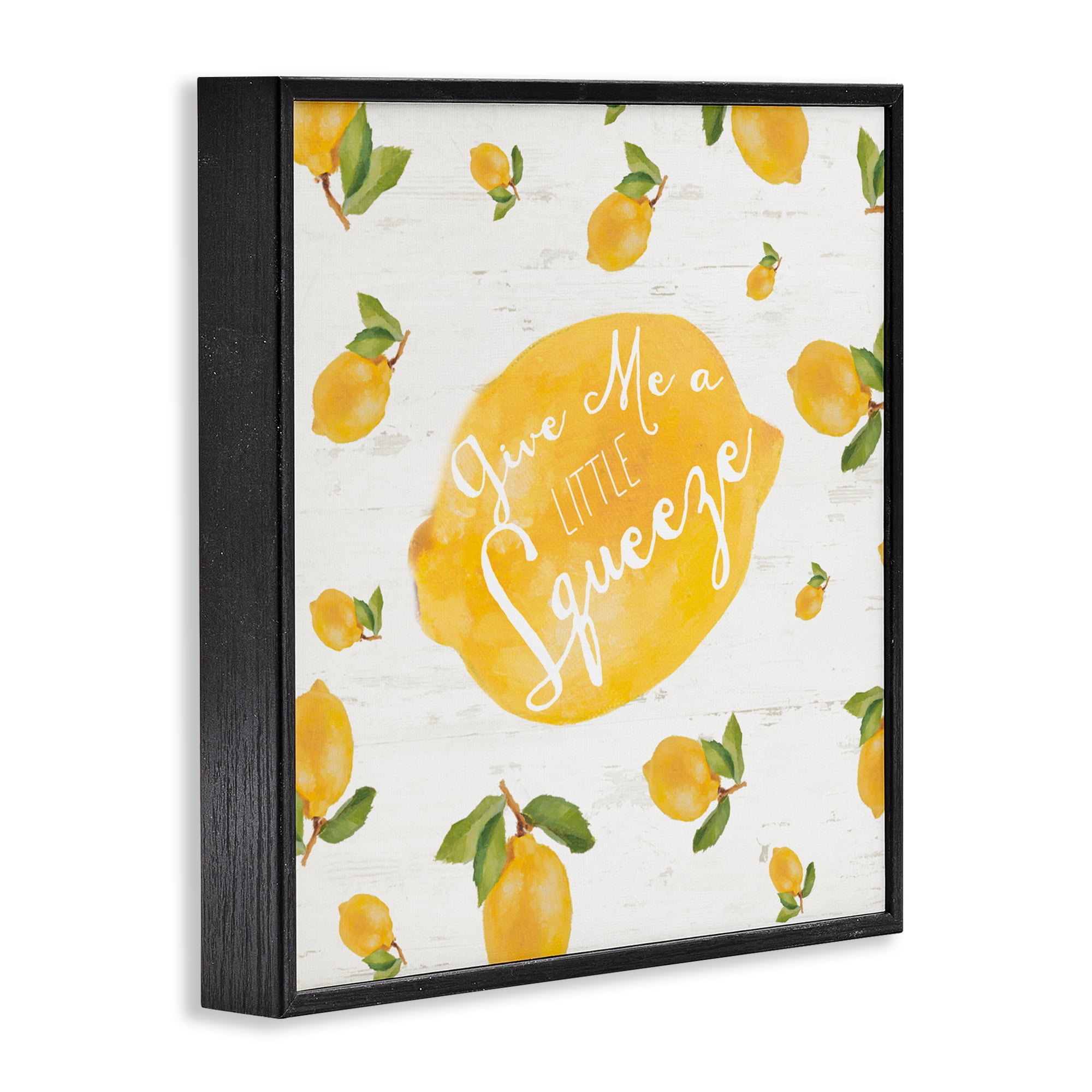 Stupell Industries Give Me A Squeeze Black Framed Giclee Art, design by Lanie Loreth