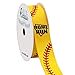 thumbnail image 3 of Ribbli Grosgrain Baseball/Softball Home Run Stitching Ribbon,7/8-Inch x 10-Yard,Yellow/Black/Red, 3 of 4