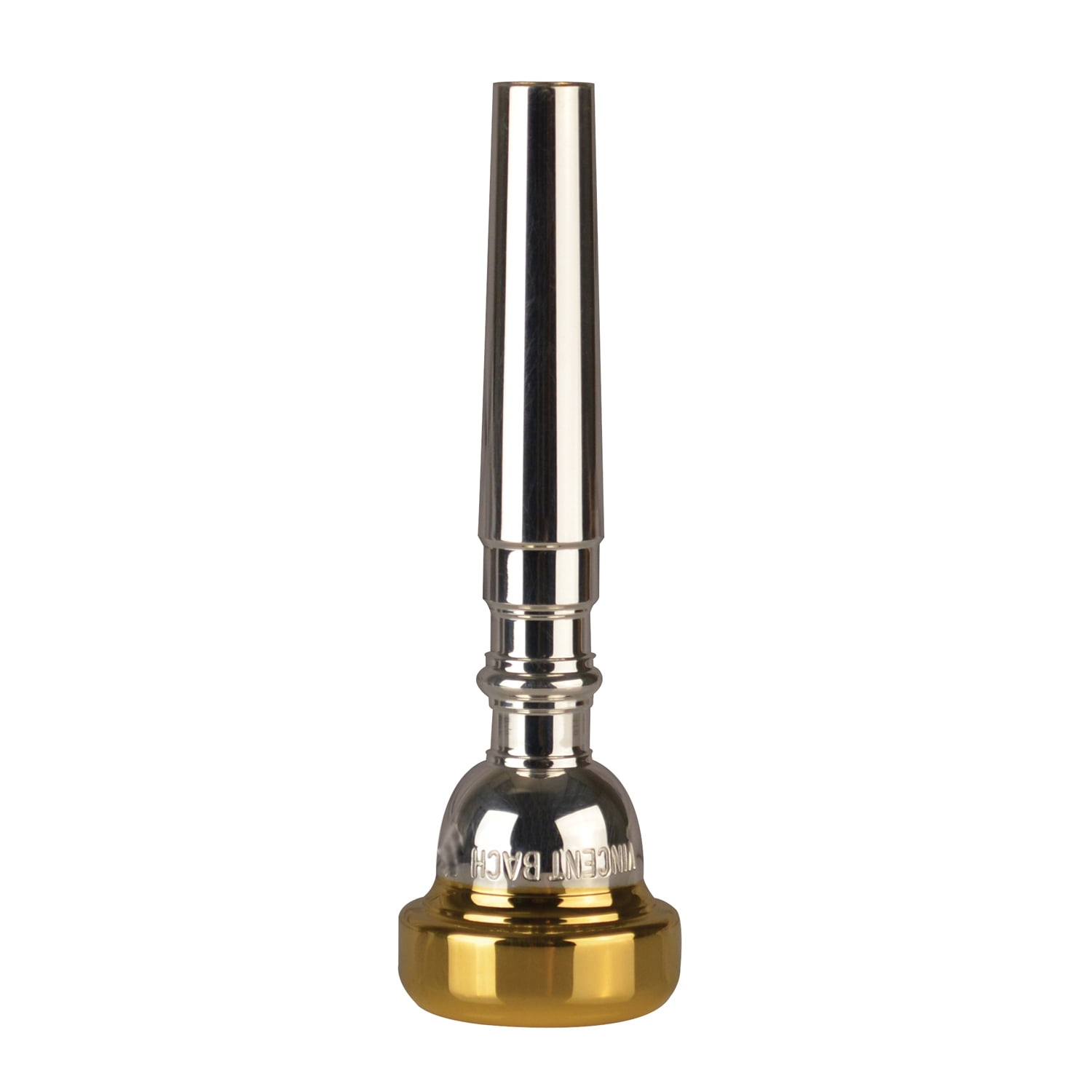 Bach Standard Silver Plated Trumpet Mouthpiece With Gold Rim, 1.5C