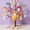 Pink, variant on Easter Decorations Chick Hat Girl Clutching Colored Egg Pendant White Festival Scene Decoration Props Easter Egg Fillers