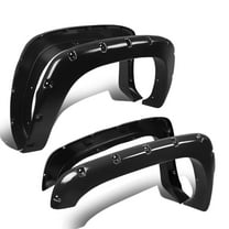 DNA Motoring Fit Chevy 03-07 Silverado 6.5/8 FT Bed 2" Matte Pocket-Riveted Wheel Fender Flares