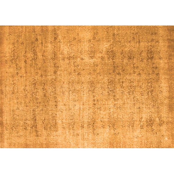 Ahgly Company Indoor Rectangle Abstract Orange Contemporary Area Rugs, 6' x 9'