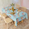 thumbnail image 3 of Pioneer Flower Floral Print Pattern Rectangle Tablecloth 60"x120", Waterproof Polyester Table Cloth, Wipeable Spillproof for Dining Camping Indoor Outdoor, 3 of 6
