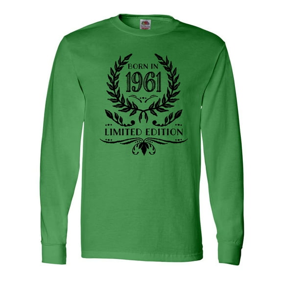 Inktastic Born in 1961 Limited Edition Long Sleeve T-Shirt