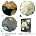 thumbnail image 3 of Designart White, Blue And Grey Peony Bouquet II Canvas Wall Art, 3 of 5