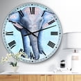 thumbnail image 2 of DesignArt Painted Asian Elephant Large Wall Clock, 2 of 2
