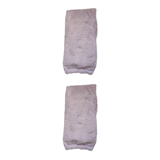 relayinert Long Leg Warmers Fashionable And Functional Stay Warm Skin Friendly Winter Plush Over Knee Socks purple 2Set